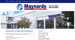 Desktop Screenshot of maynardselectric.com
